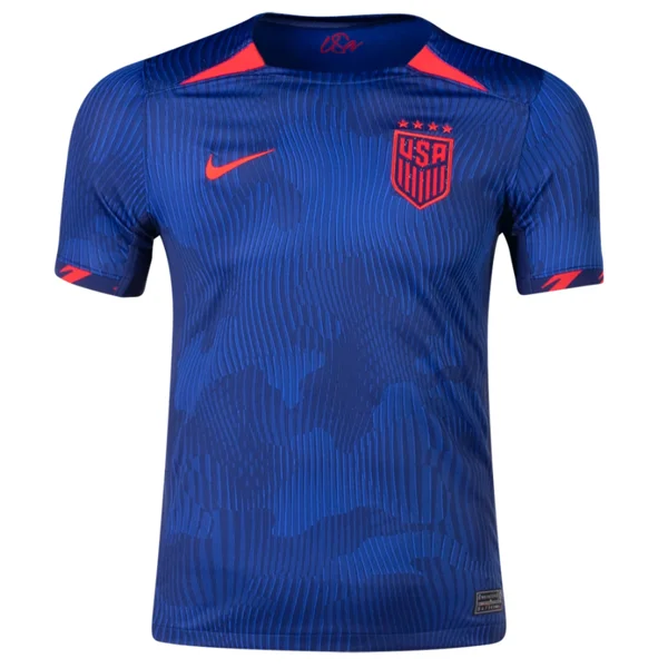 Nike Youth United States Away 4 Star Jersey 23/24 (Hyper Royal/Loyal Blue)