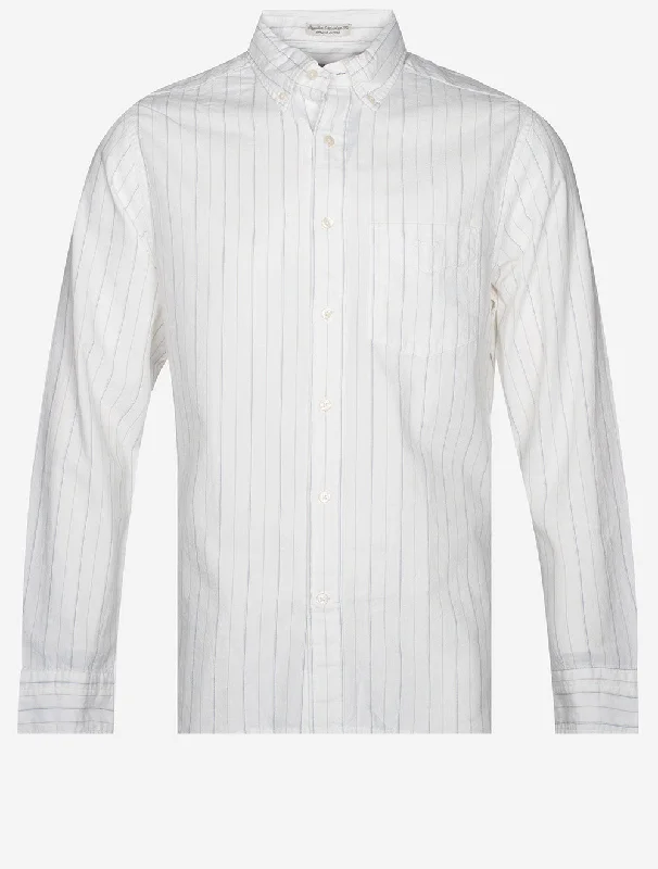 Regular Archive Oxford Stripe Shirt Eggshell Bold Men's Animal