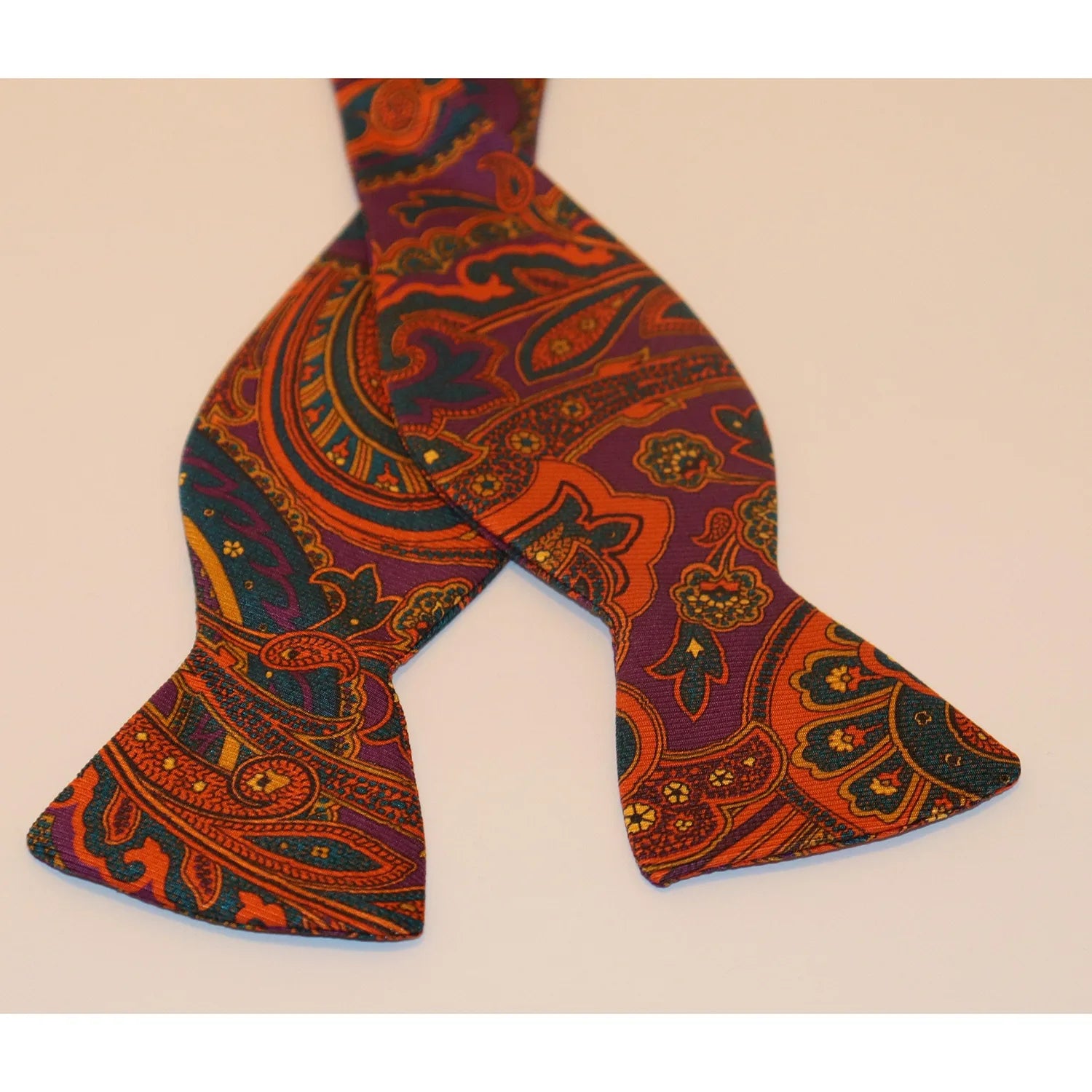 R. Hanauer Bow Tie - Purple Paisley Rugged Men's Outdoor 