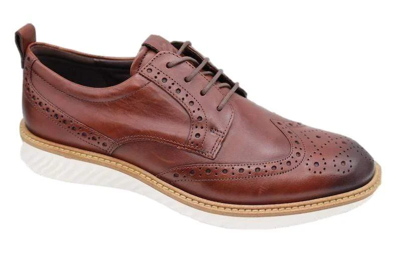 Cognac White Sole