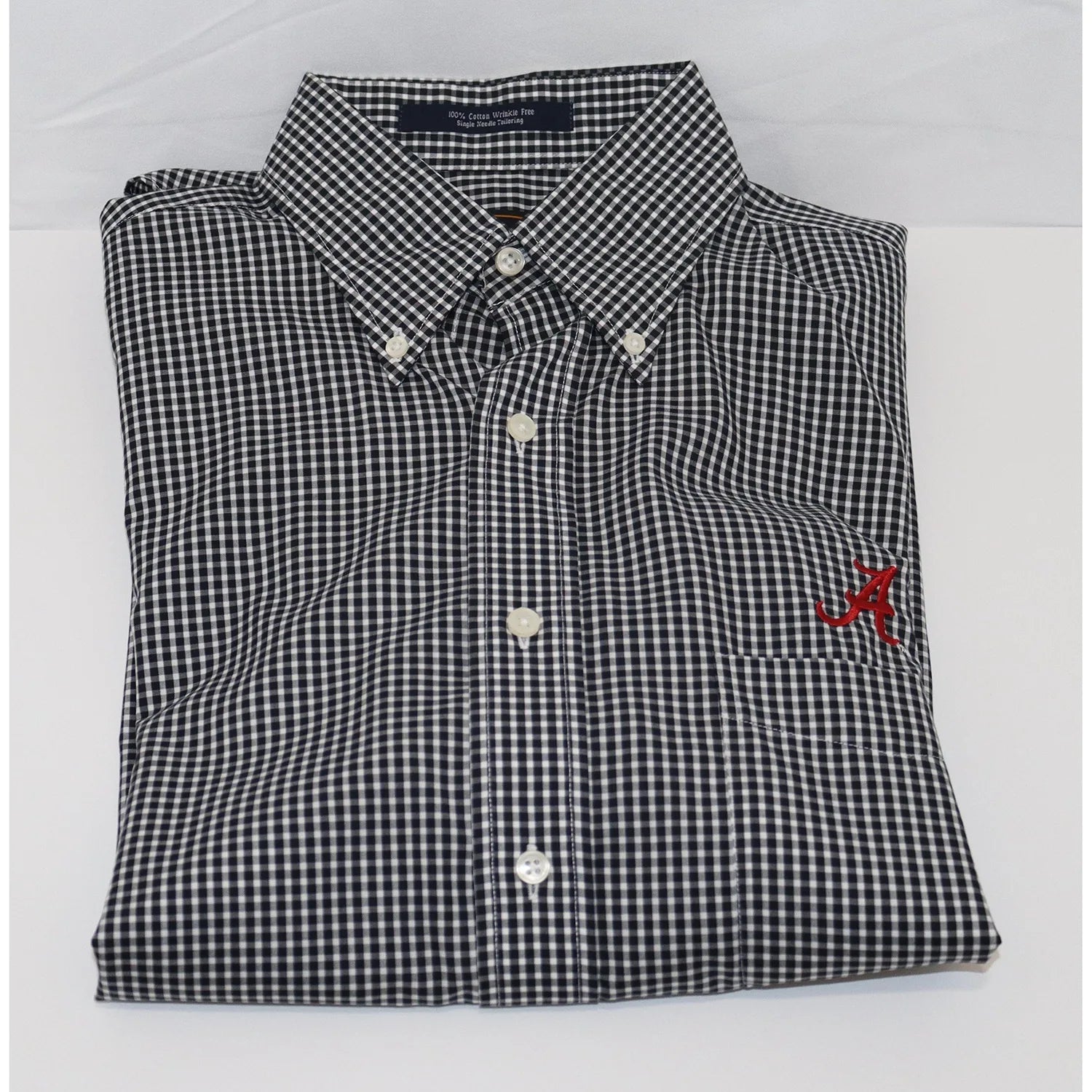 The Shirt Shop Wrinkle Free - Black Gingham * Polished Men's Silk
