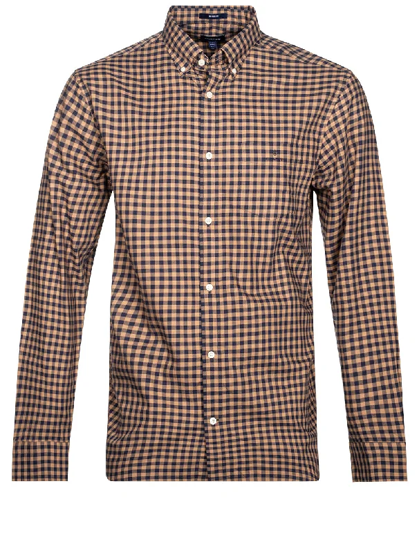 Winter Twill Buffalo Check Regular Broadcloth Warm Khaki Bold Men's Animal