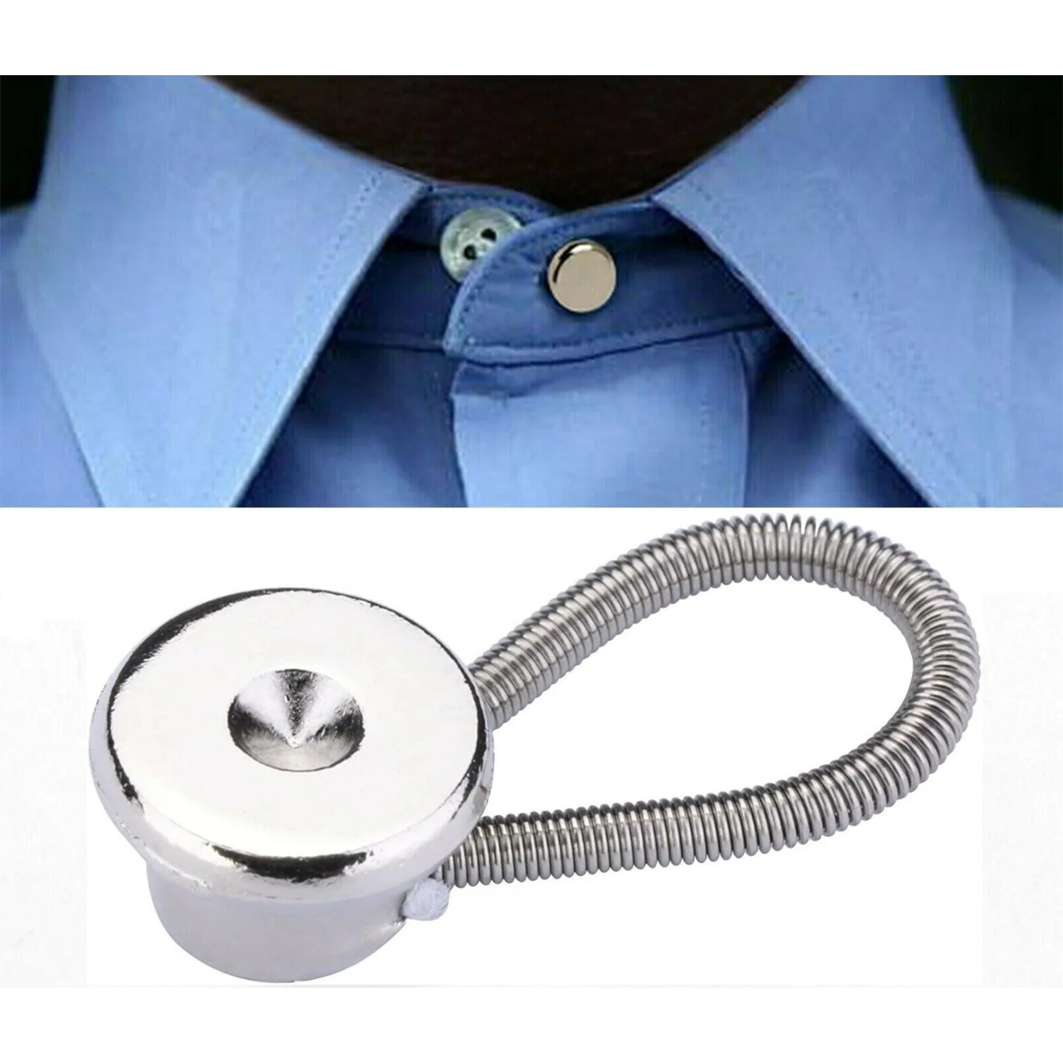 Metal Collar Extenders Luxurious Men's High