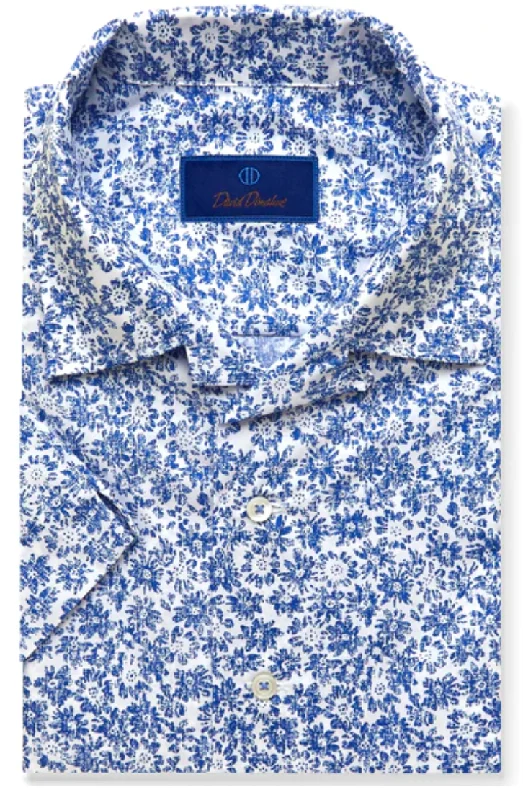 White/Blue Floral