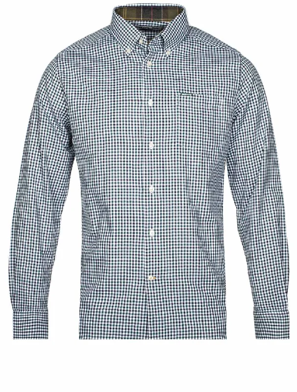Padshaw Tailored Shirt Green Laid