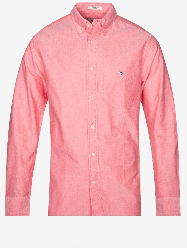 Regular Oxford Shirt Sunset Pink Refined Men's European
