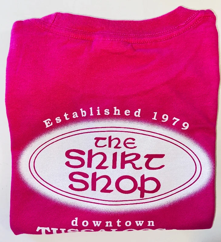 Dark Pink/White Font