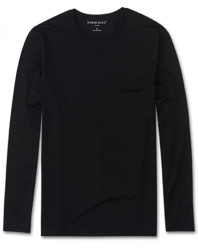 Black Long Sleeve T-Shirt Refined Men's Classic 