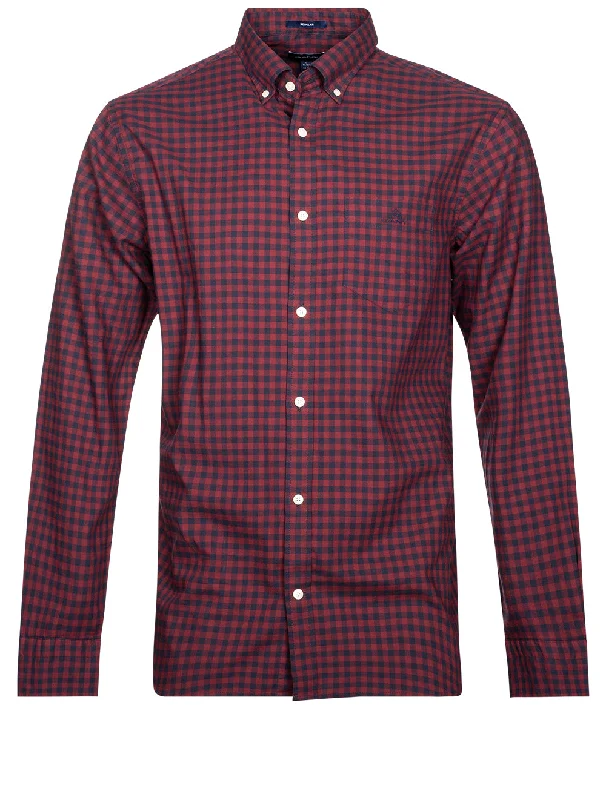 Winter Twill Buffalo Check Regular Fit Broadcloth Port Red Traditional Men's Wool