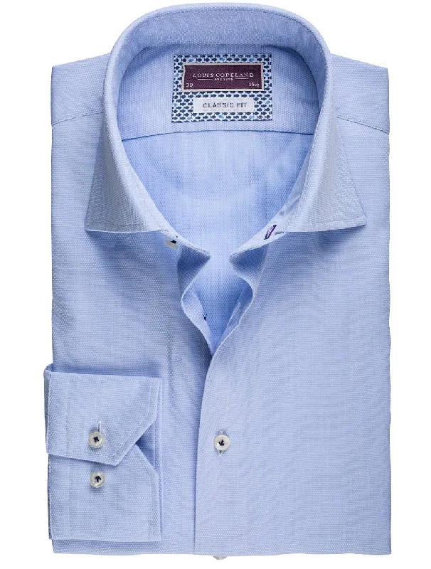 Blue Jersey Classic Fit Shirt Blue/super Youthful Men's Pop