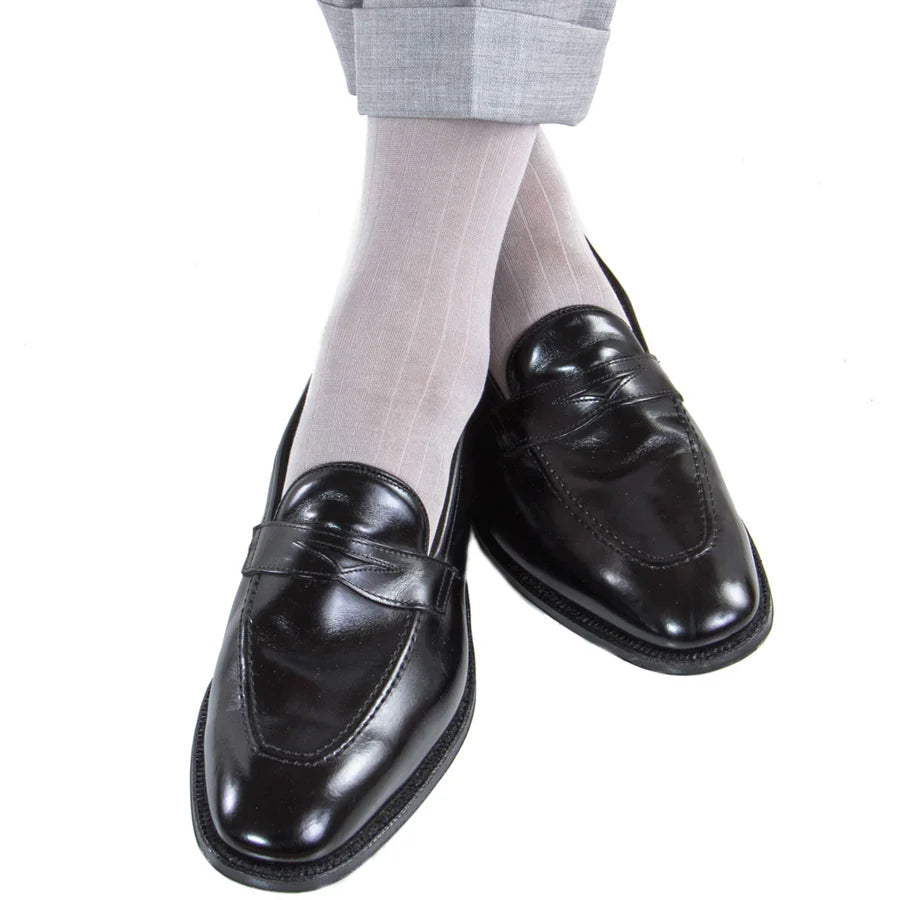 The Shirt Shop Dress Socks - Over the Calf - Solids Sophisticated Men's French