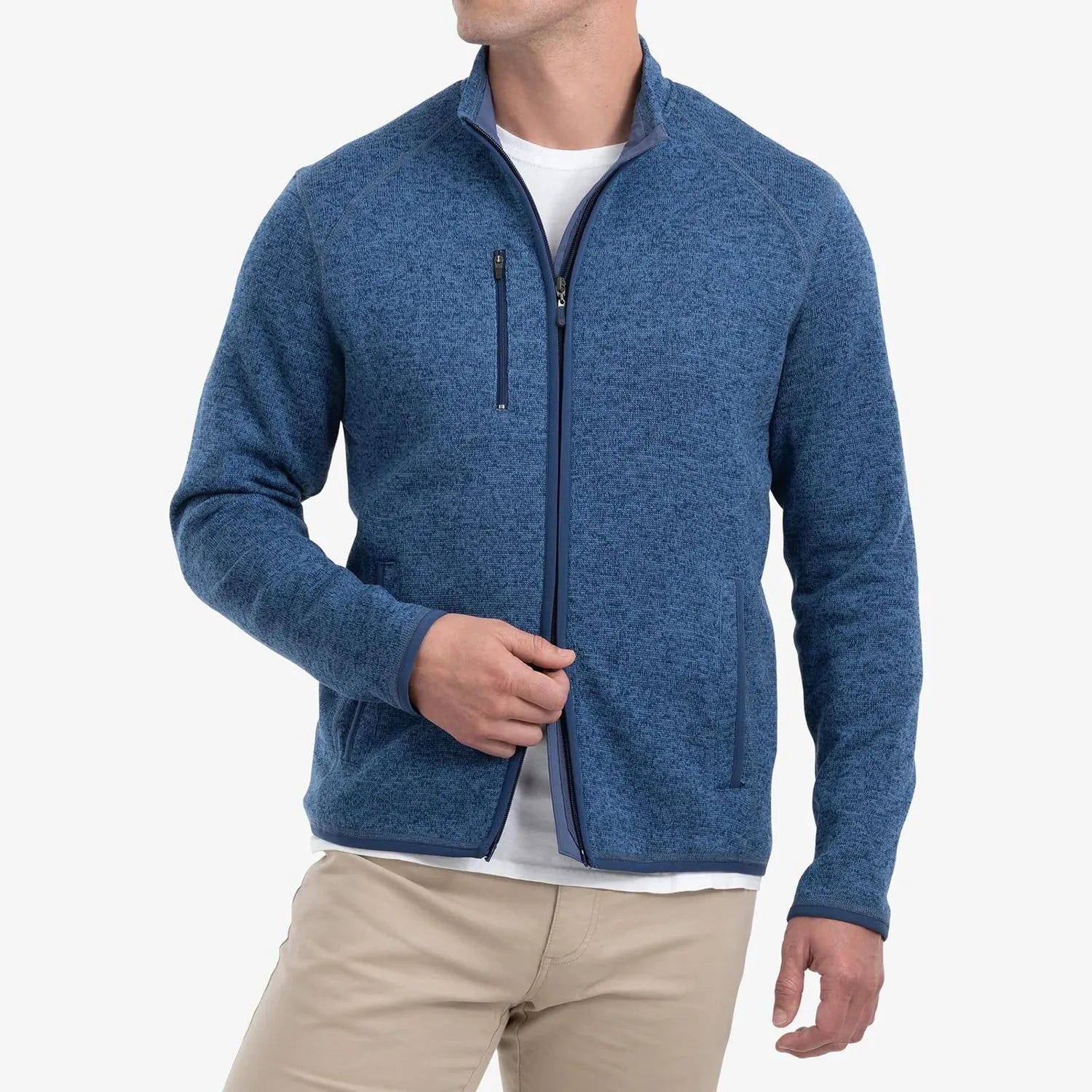 Johnnie-O Bates Full-Zip Jacket (2 Colors) Earthy Men's Sustainable 