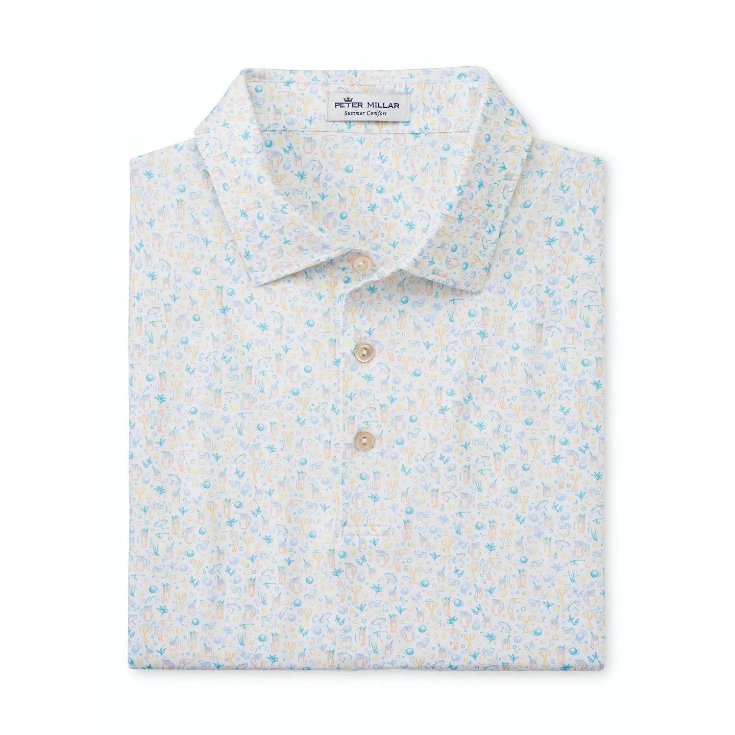 Peter Millar Half and Half Polo Relaxed Men's Beach