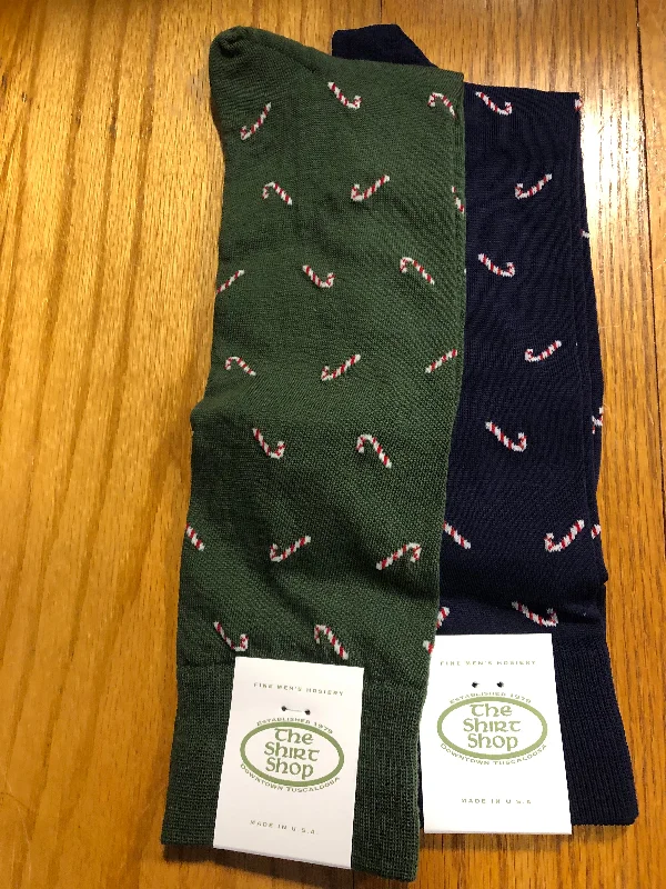 The Shirt Shop Socks - Candy Canes (2 Colors) Artistic Men's Hand