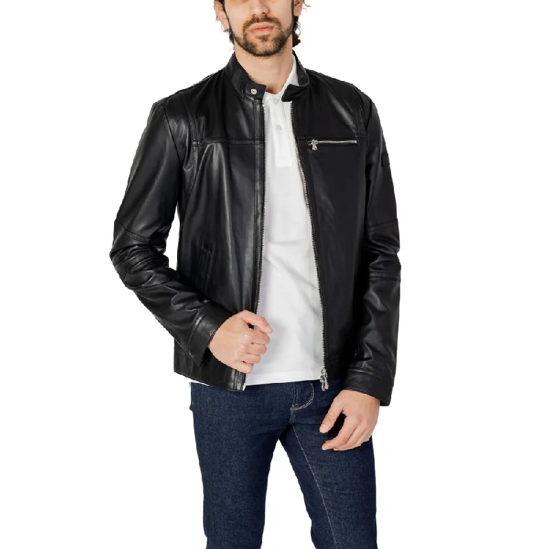 Peuterey  Leather Men's Jacket