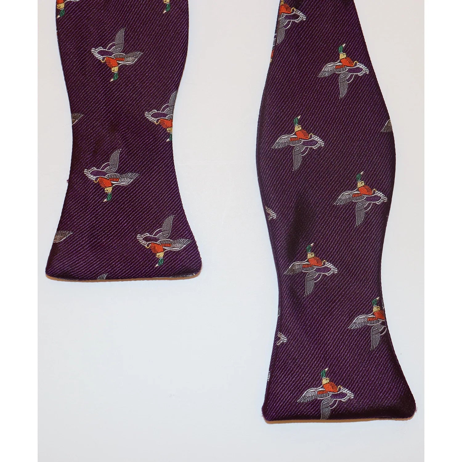 The Shirt Shop Bow Tie - Purple Mallard Duck Elegant Men's Cashmere