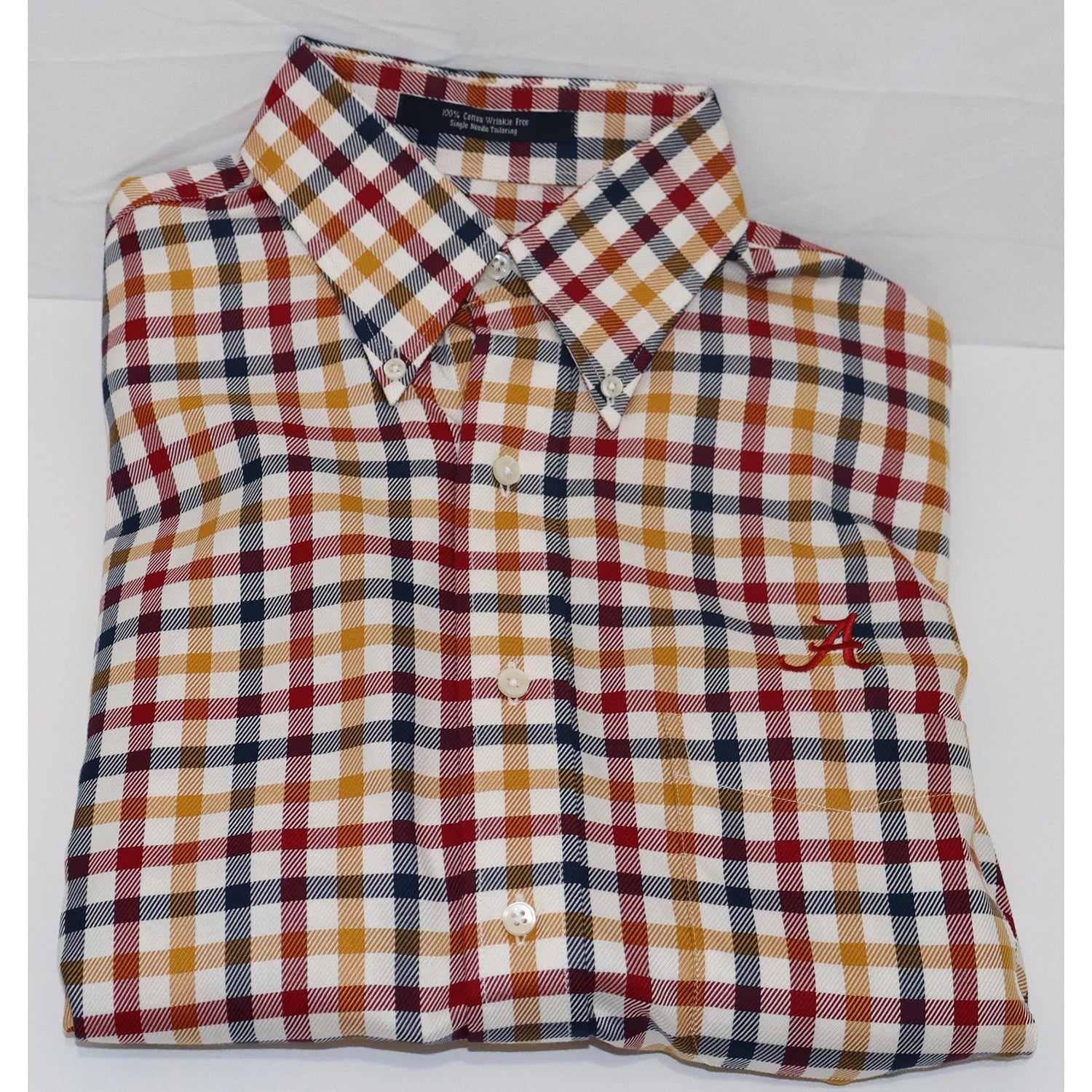 The Shirt Shop Wrinkle Free - Yellow/Navy/Red Buffalo Check * Tough Men's Military