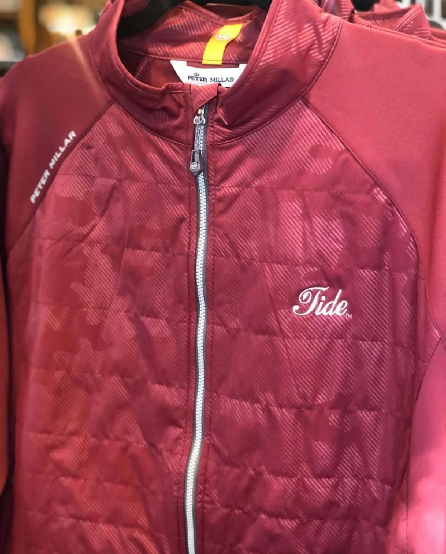 Peter Millar Merge Camo Full Zip Jacket with Tide Logo Traditional Men's Wool