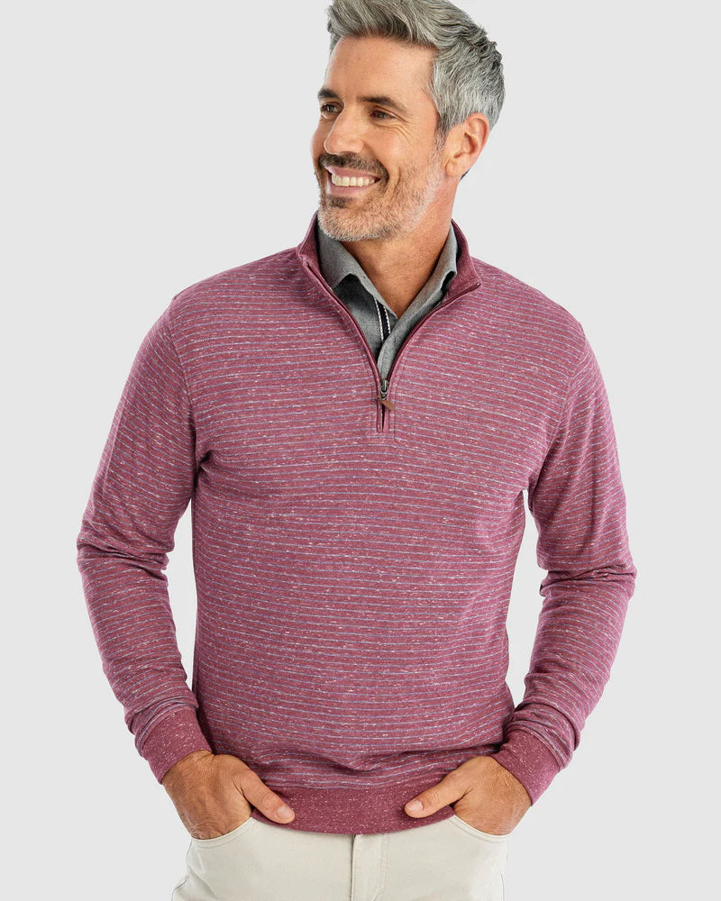 Johnnie-O Skiles Quarter Zip (2 Colors) Polished Men's Satin