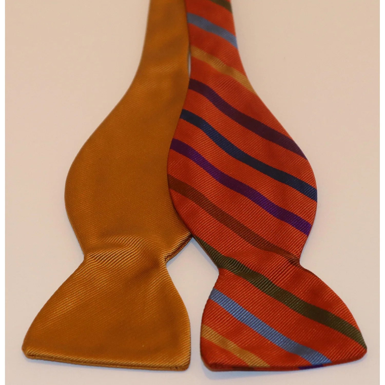 R. Hanauer Bow Tie - Gold/Orange with Multi-Stripe Bohemian Men's Free