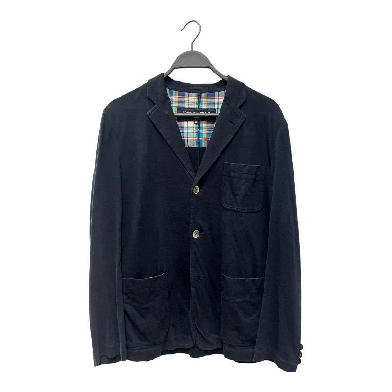 COMME des GARCONS HOMME/Tailored Jkt/M/Navy/Cotton/HC-J133/HC-J133