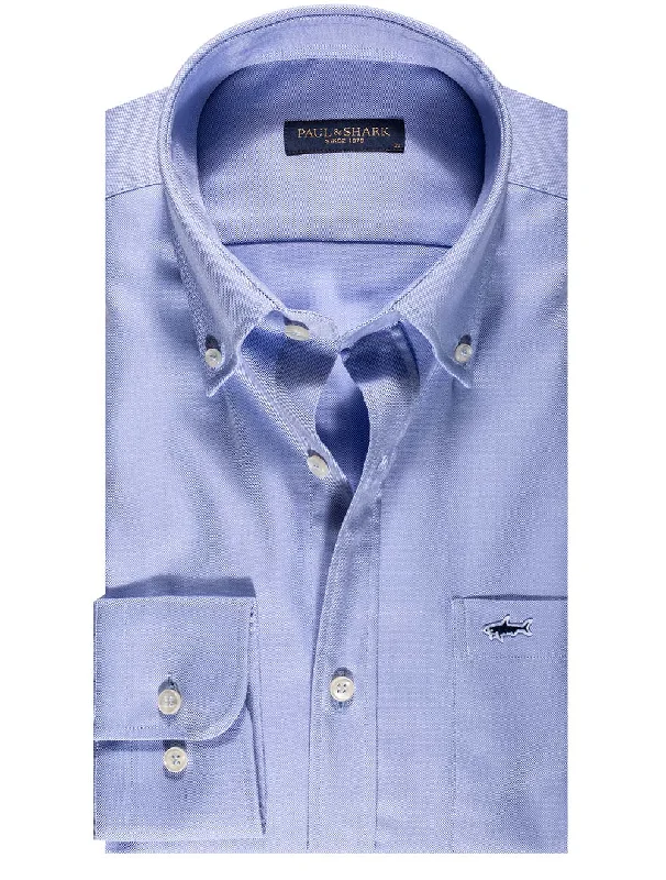 Button Down Pic N Pic Shirt Blue Tough Men's Military