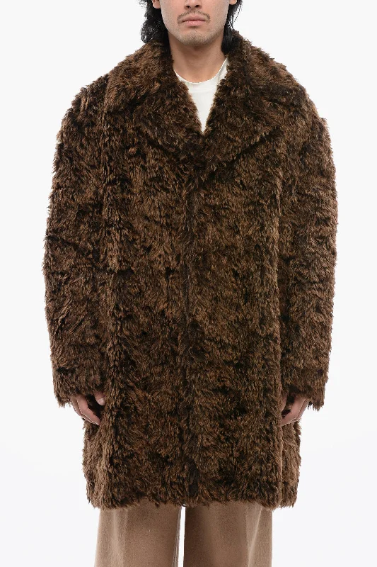 Jil Sander Fuzzy Wool Coat