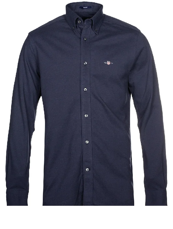 Regular Fit Jersey Piqué Shirt Marine Dynamic Men's High