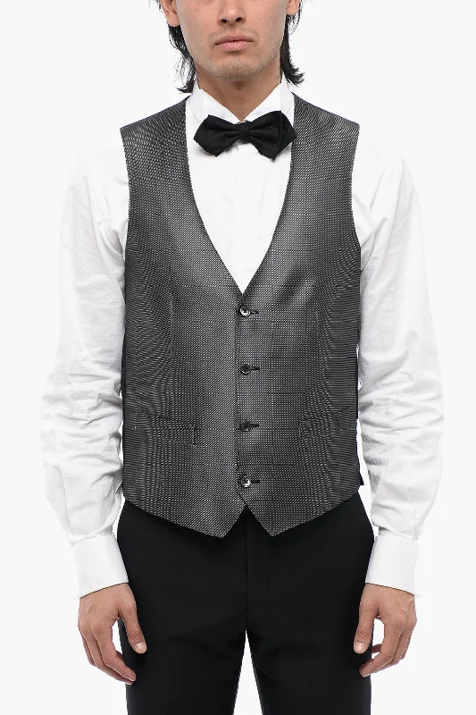 Corneliani Two-Tone Silk Waistcoat