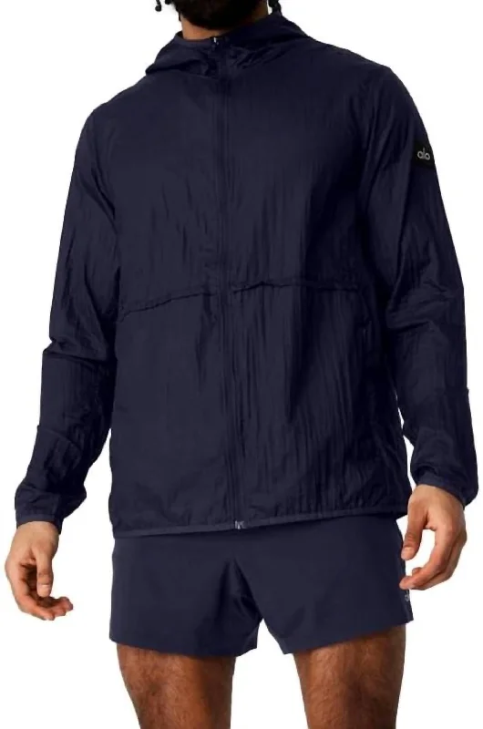 Repeat Running Jacket In True Navy