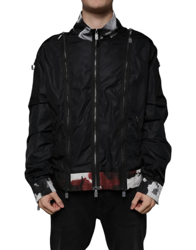 Dolce & Gabbana  Nylon Full Zip Men Bomber Men's Jacket