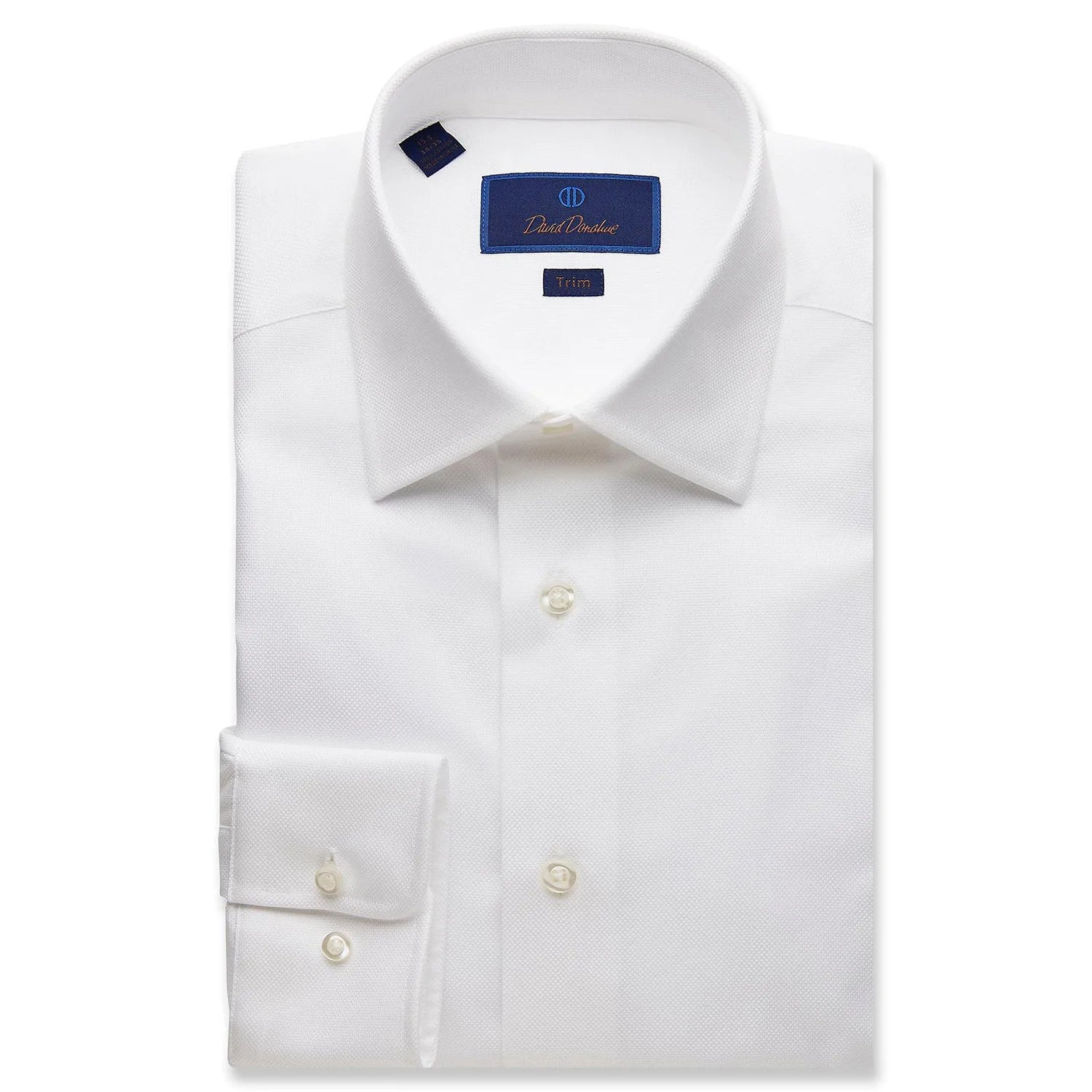 David Donahue Dress Shirt - Royal Oxford (2 Colors) (Trim) Dynamic Men's High