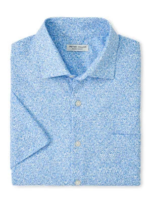 Peter Millar Tillis Poplin Sport Shirt Refined Men's European