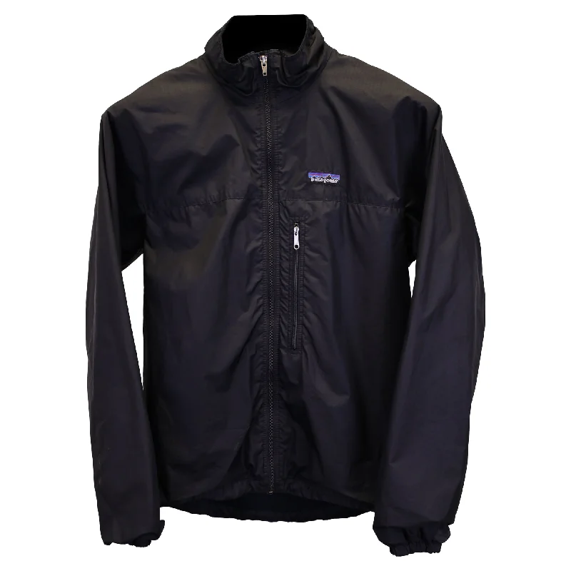 Patagonia Zip Windbreaker Jacket in Navy Blue Nylon Canvas