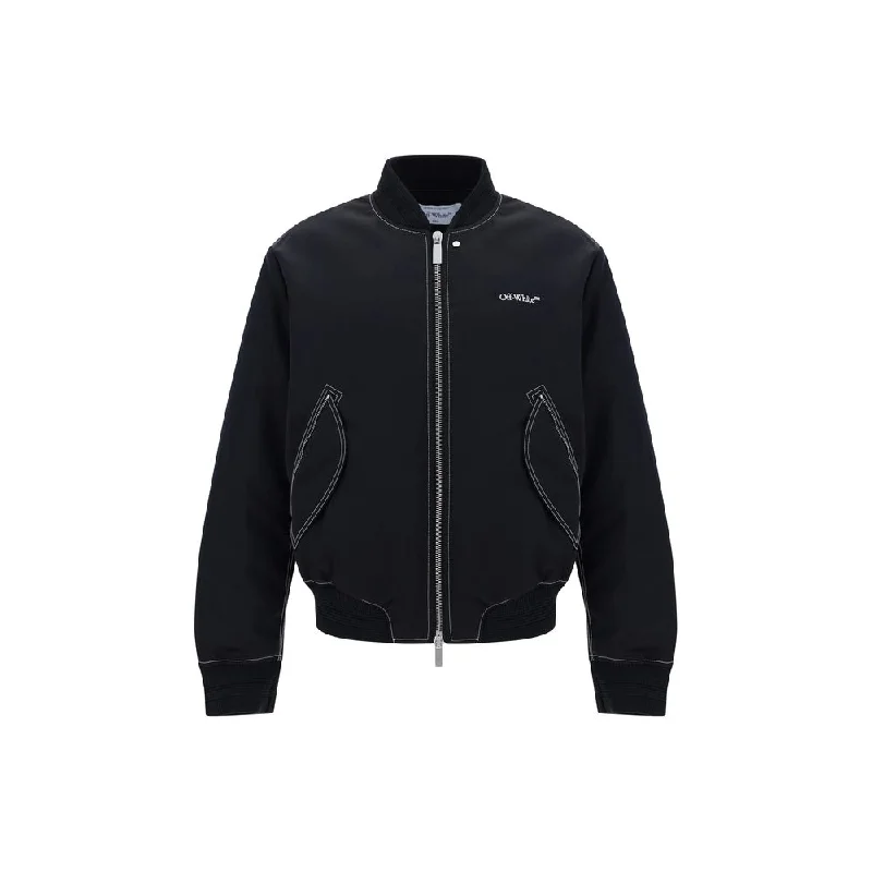 Off- Contrast StitchBomber Men's Jacket