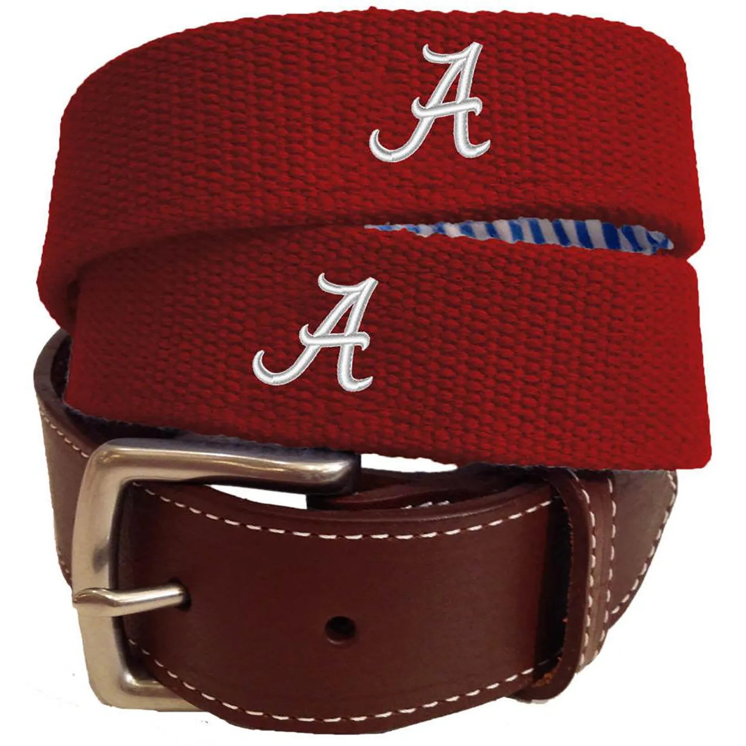 Peter Millar Logo Stitched Belt (4 Colors ) Sleek Men's Metallic
