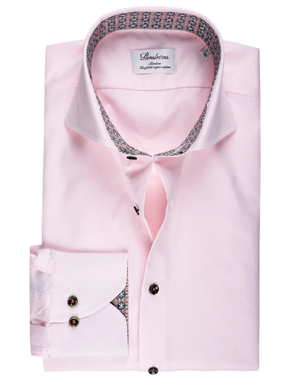 Pink Contrast Medallion Slimline Shirt Relaxed Men's Australian 