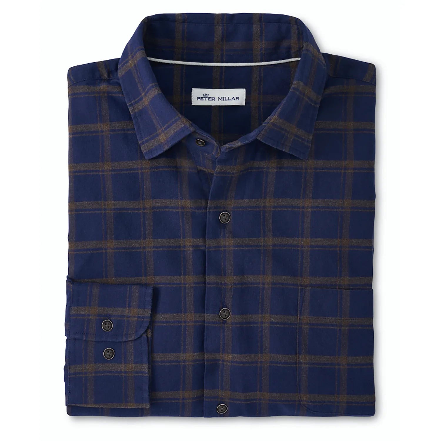 Peter Millar Singletree Cotton Sport Shirt Classic Men's Pin