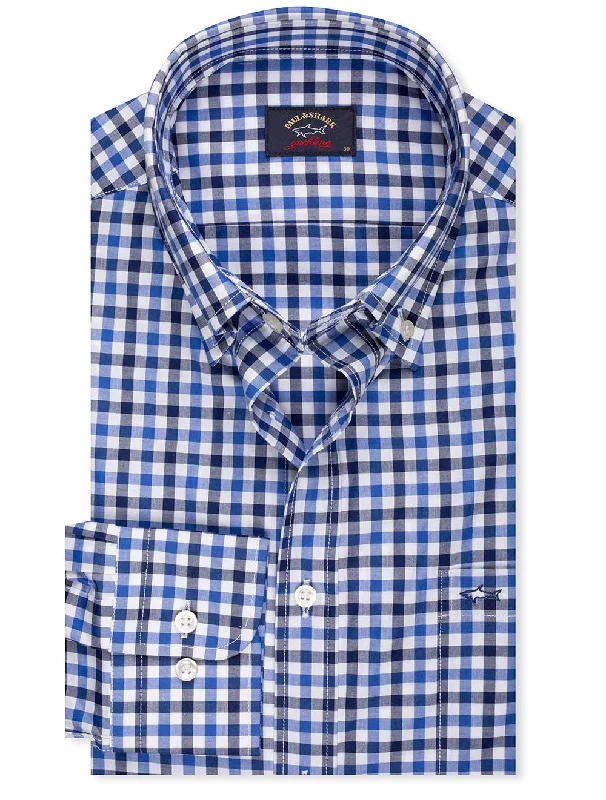 Check Shirt Navy Dynamic Men's Glow