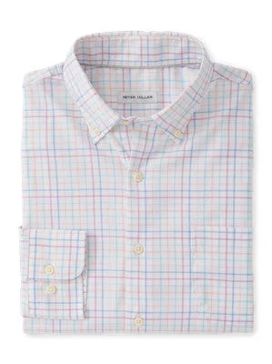 Peter Millar Rawls Cotton-Stretch Sport Shirt Casual Men's Short