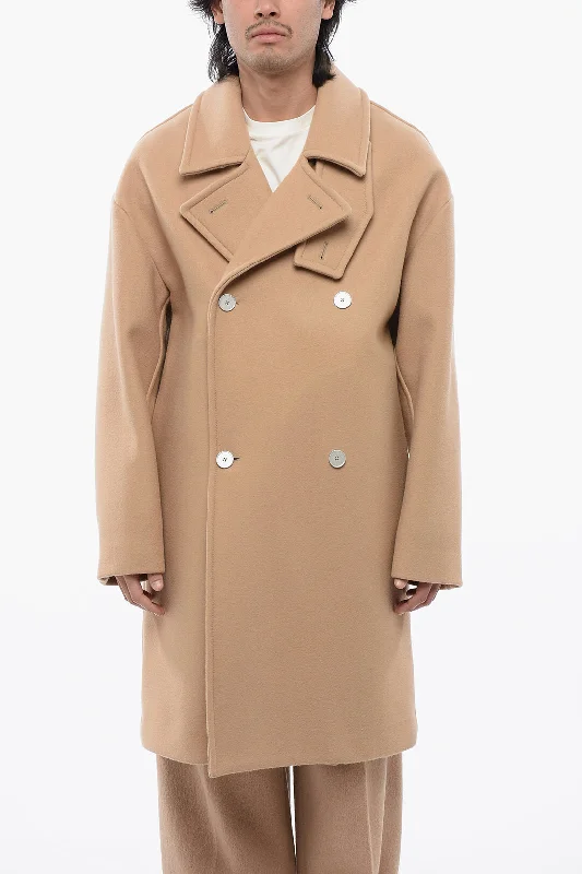 Jil Sander Wool Double Breasted Coat