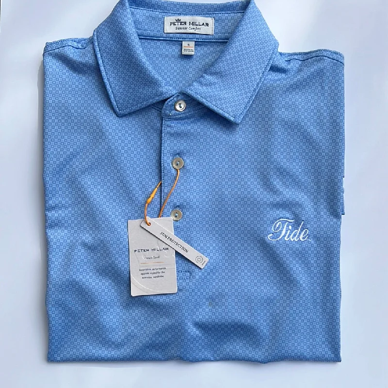 Peter Millar Cottage Blue Dolly Polo (Tide Script) Dynamic Men's High
