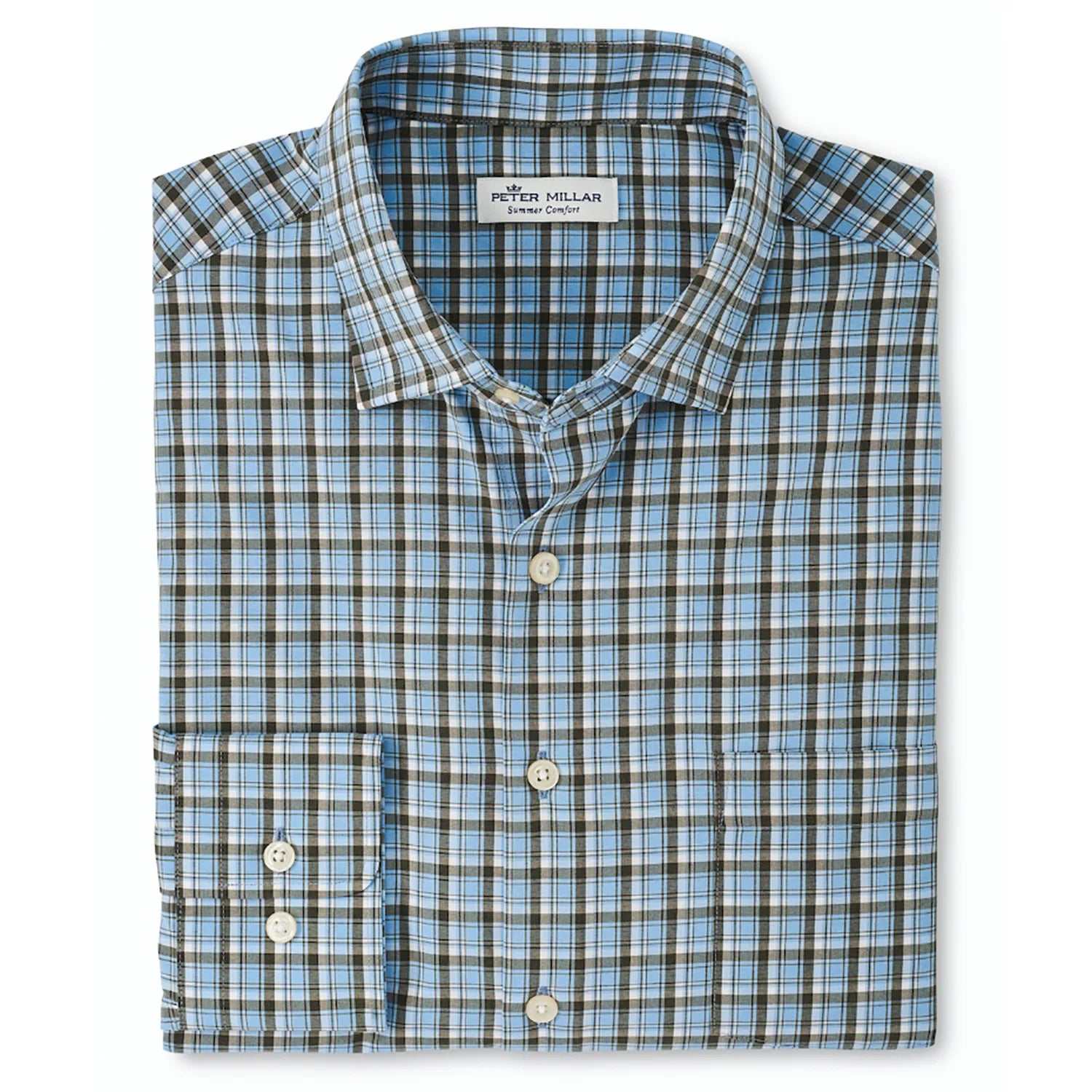 Peter Millar Penrose Poplin Sport Shirt Modern Men's Geometric