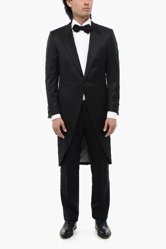 Corneliani Virgin Wool Peak Lapel Mantua Ceremony Groom Blazer