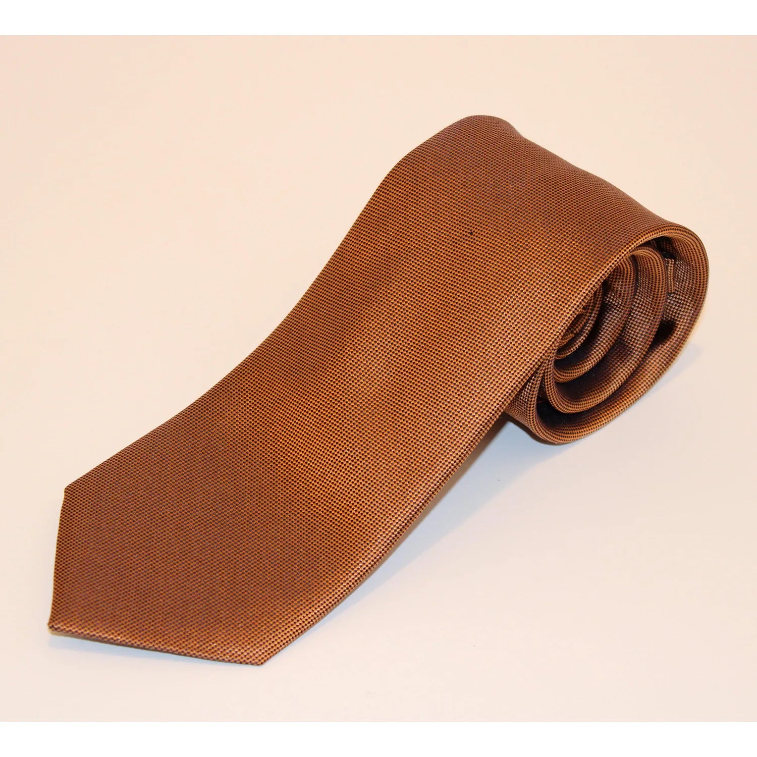 The Shirt Shop Tall Tie - Solid Brown Casual Men's Loose