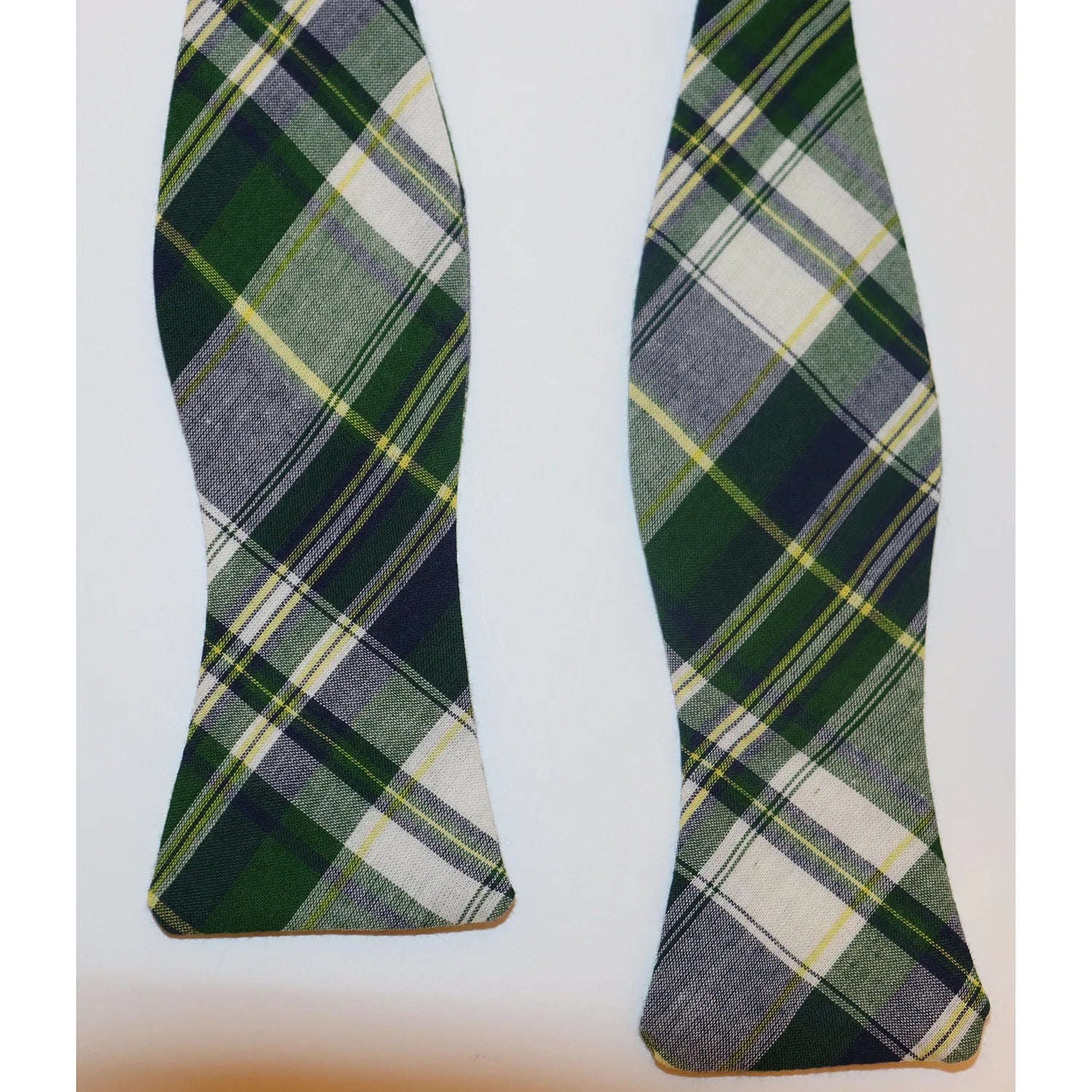 The Shirt Shop Bow Tie - Green Madras Casual Men's Short