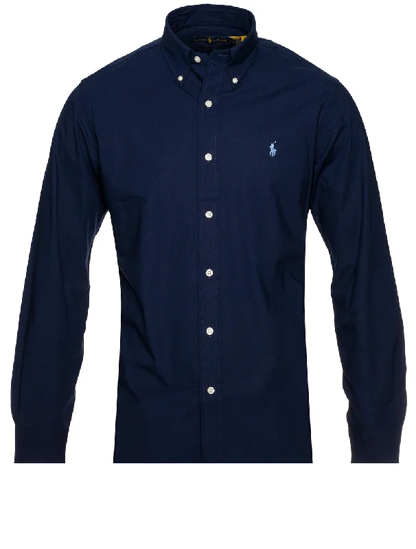 Plain Navy B/d Shirt Navy Confident Men's Power