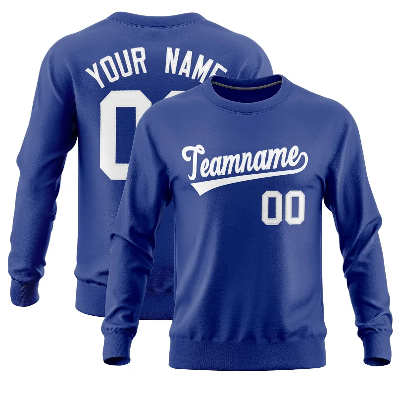 Custom Royal Classic Style Personalized Uniform Pullover Hoodie