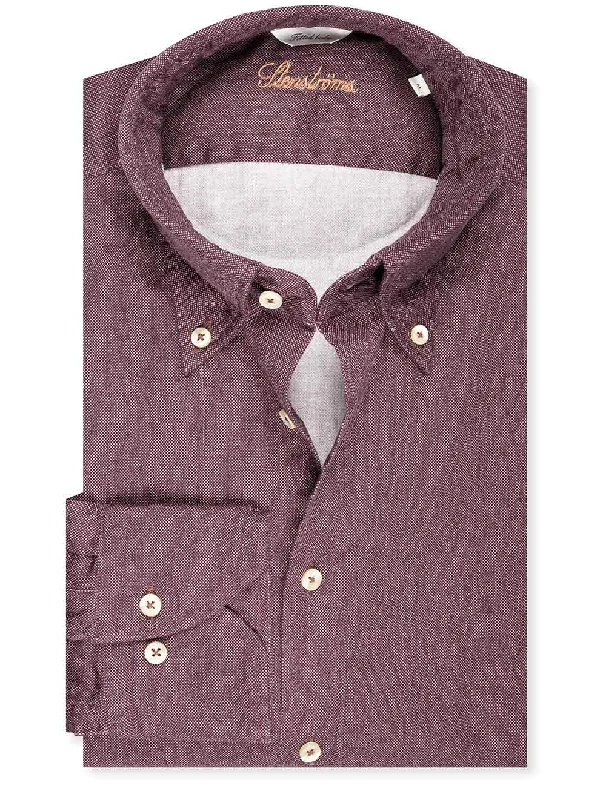 Purple Sport Casual Fitted Shirt Practical Men's Multi