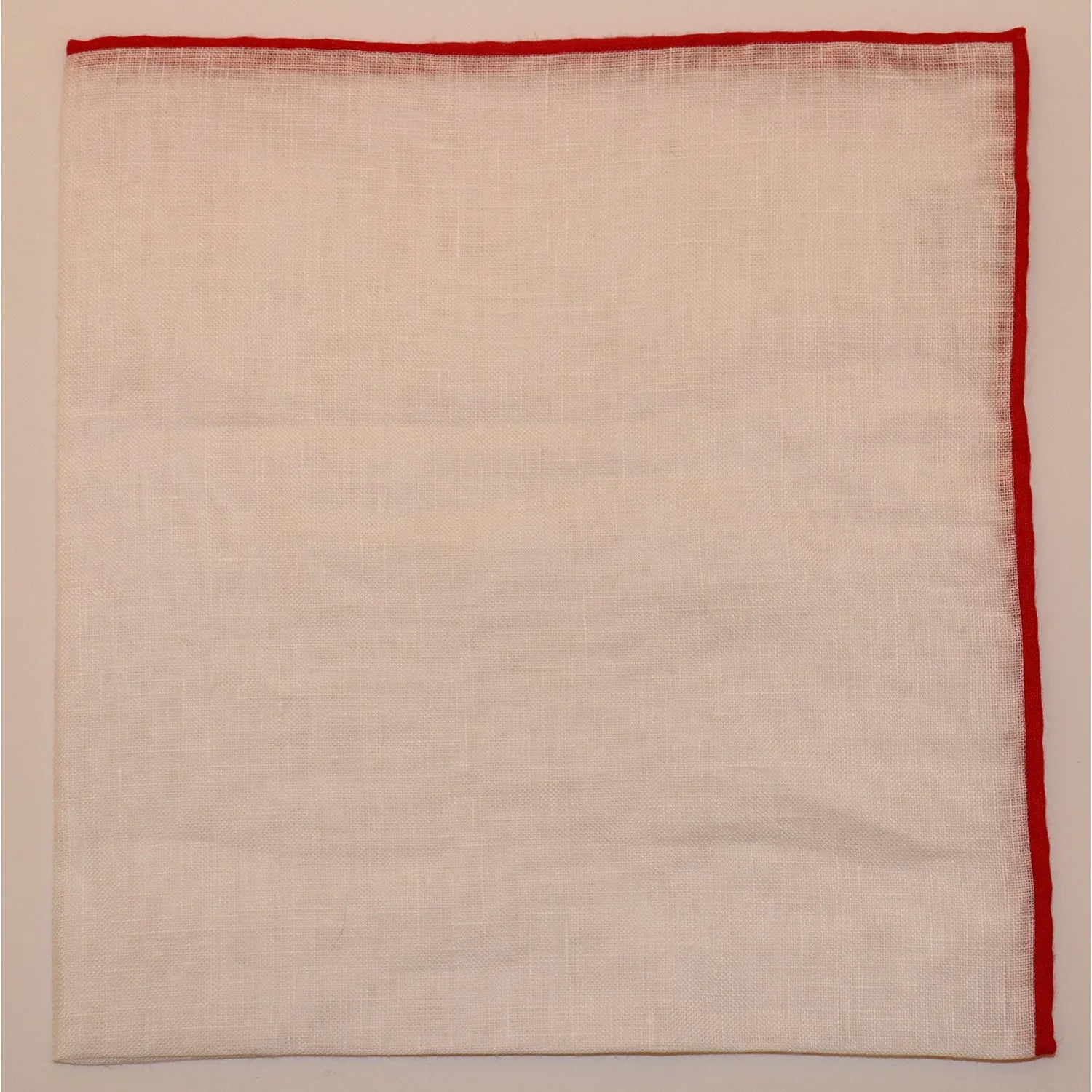 R. Hanauer Pocket Square - Linen with Colored Border (2 Colors) Earthy Men's Hemp